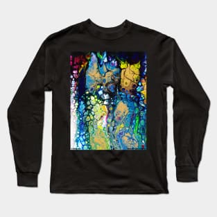 Colorful Abstract Oil Painting Artist Novelty Gift Long Sleeve T-Shirt